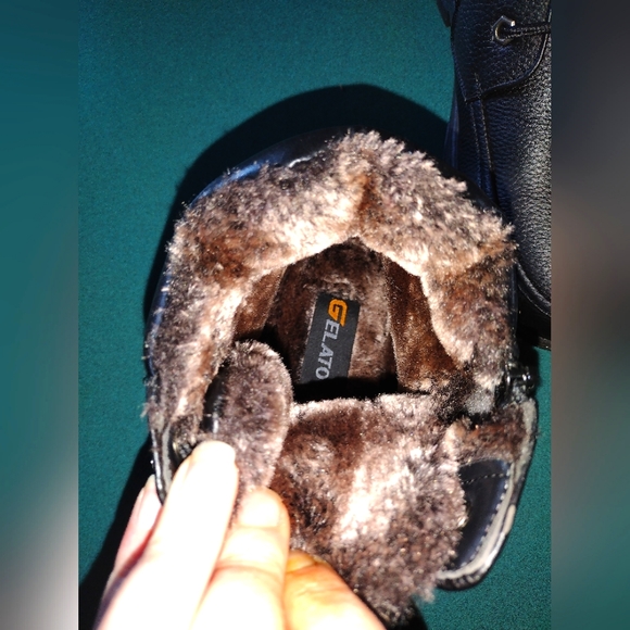 NWT Gelato Men's Faux Fur Lined Leather Cold Weather Boots - Picture 5 of 10